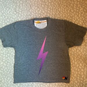 Aviator nation cropped tee worn once